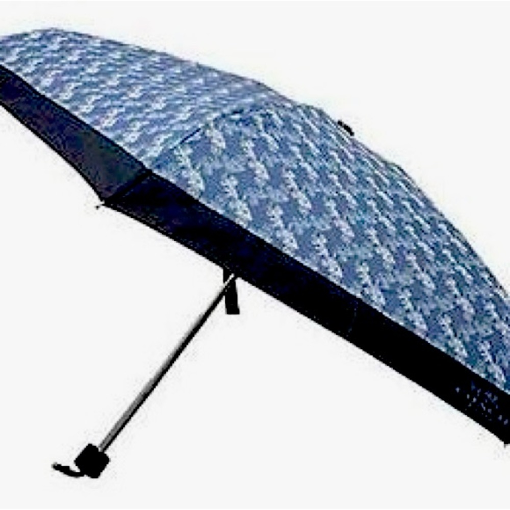 COACH Mini Umbrella With Horse And Carriage Print NWT